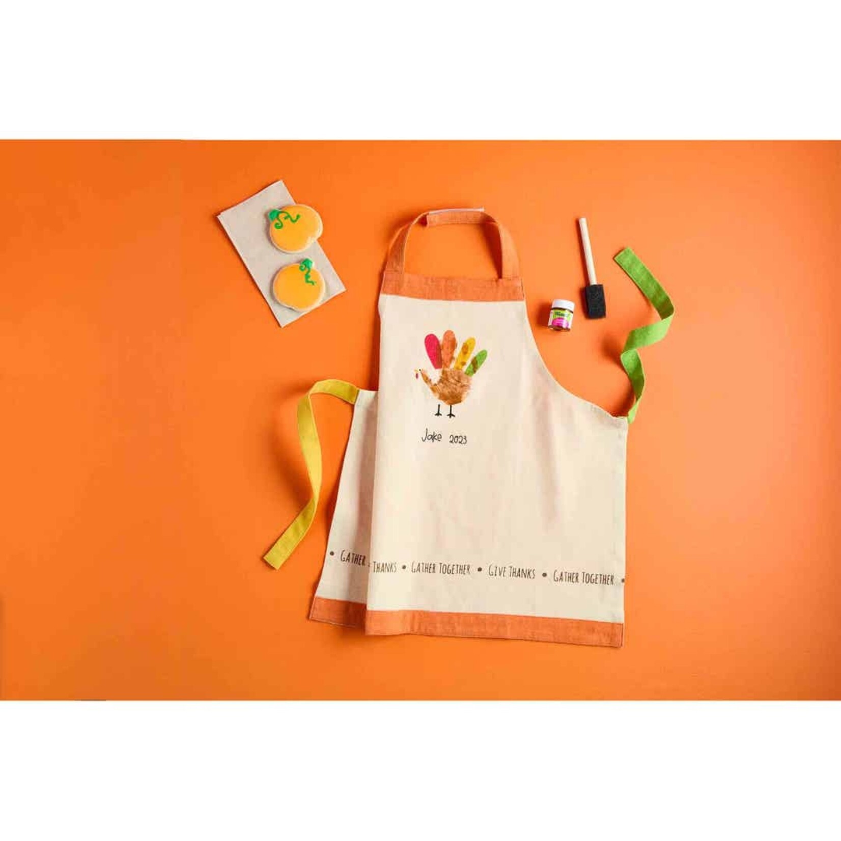 Mudpie Turkey Handprint Apron