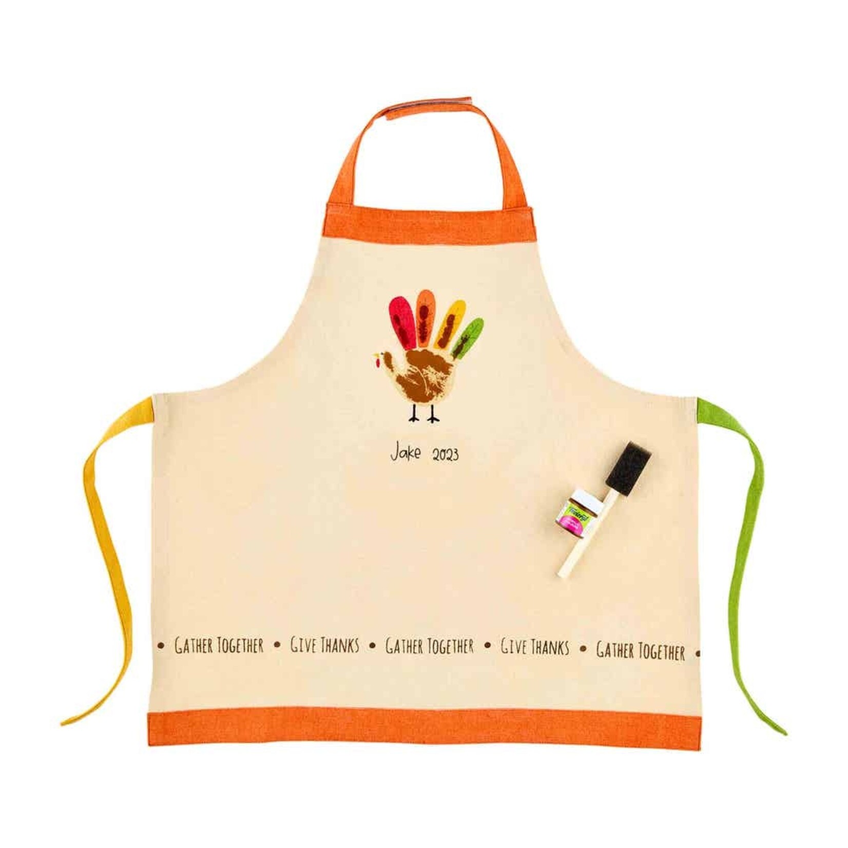 Mudpie Turkey Handprint Apron