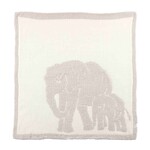 Mudpie Elephant Chenille Blanket