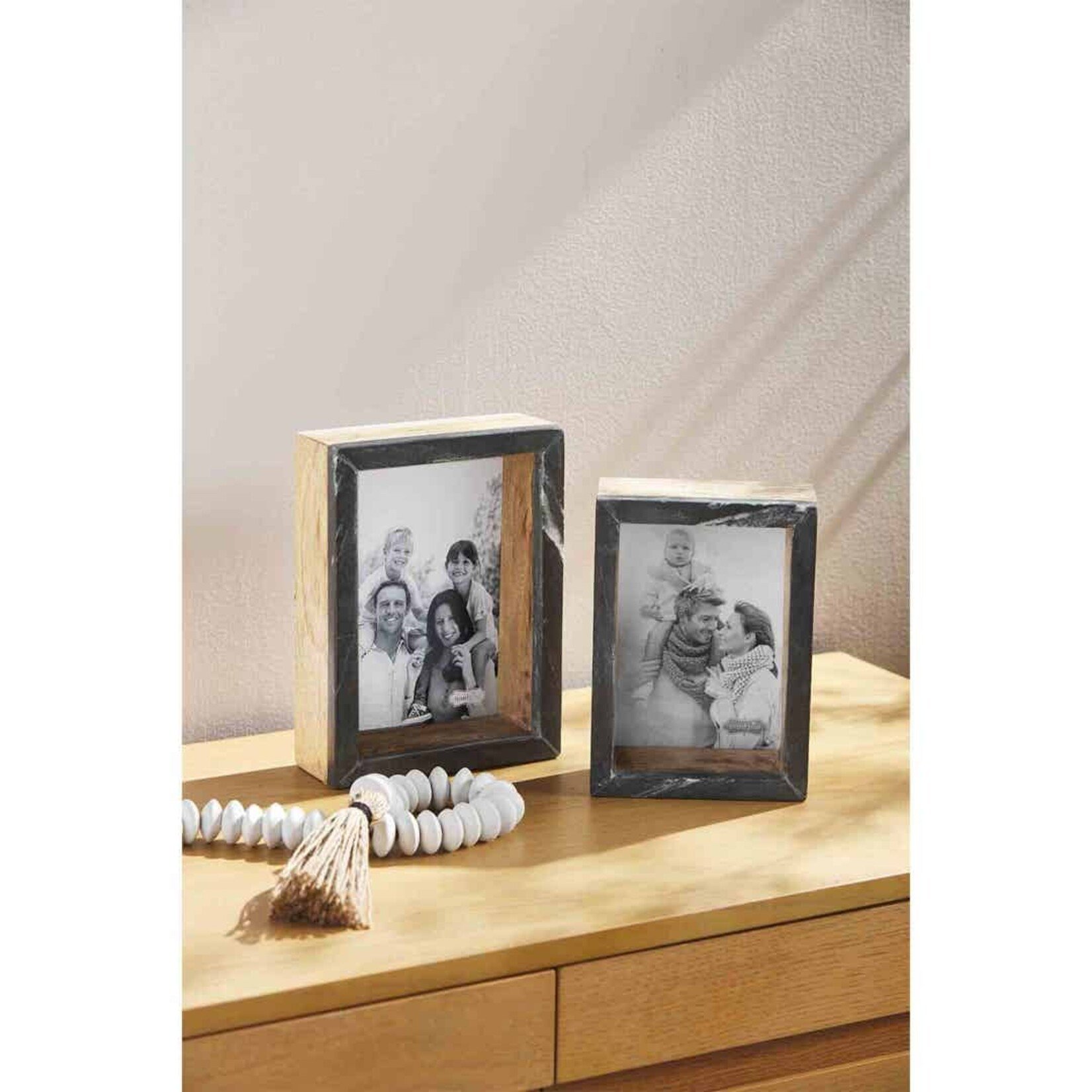 Mudpie Marble + Wood Shadow Box 4x6