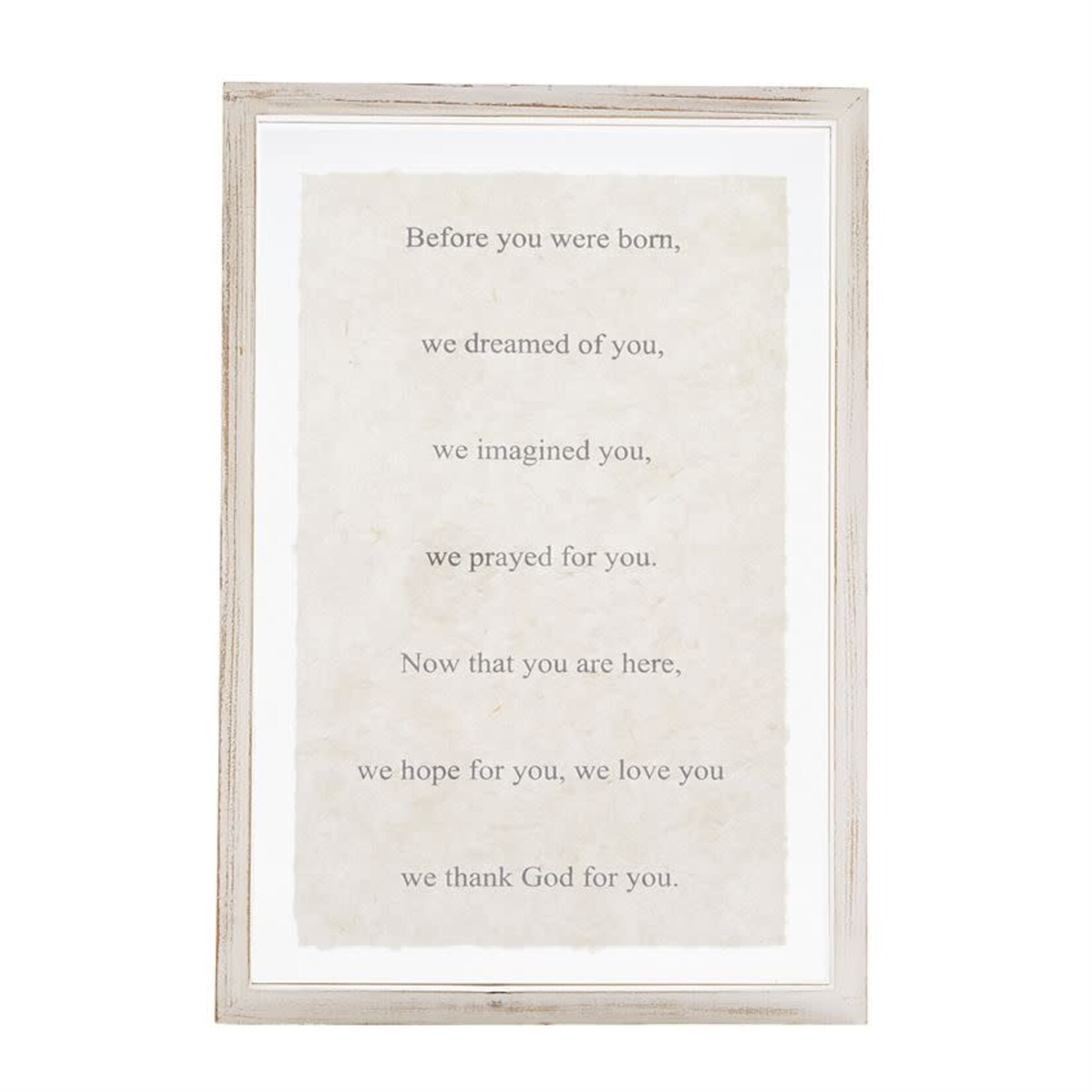 Mudpie We Prayed Glass Plaque
