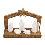 Mudpie White Christmas Wood Nativity
