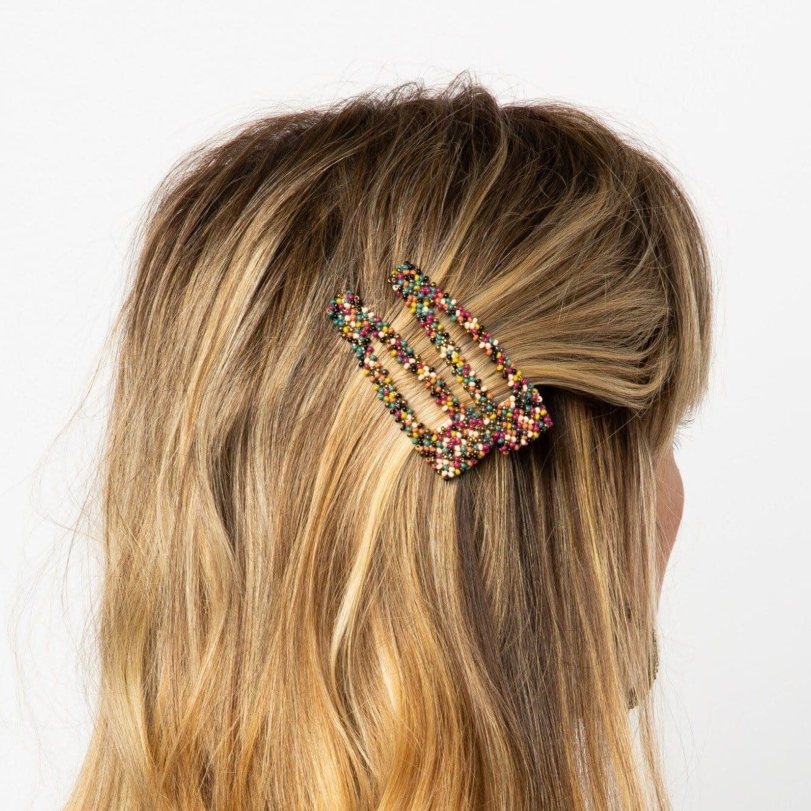Ink + Alloy Beaded Hair Clip
