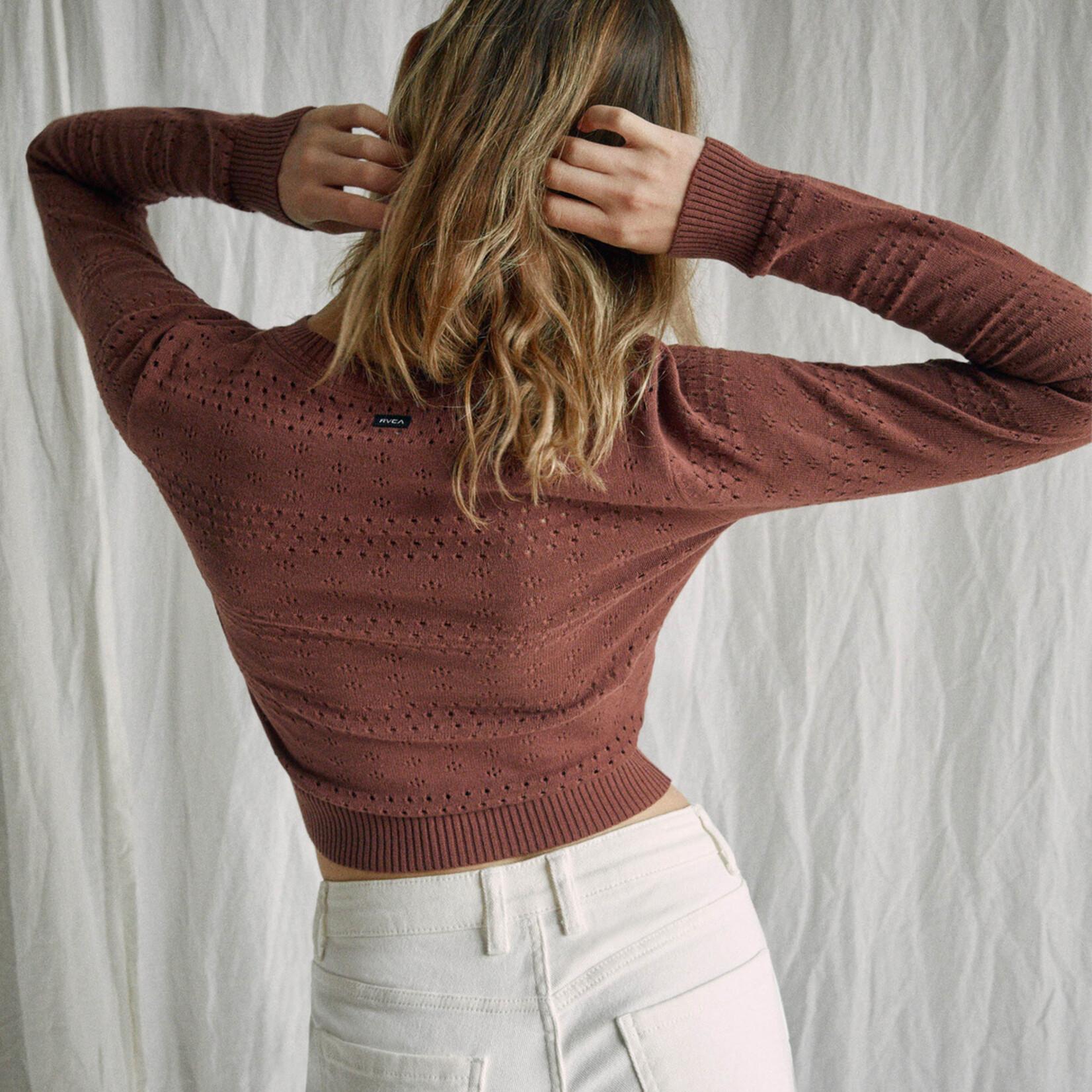 RVCA Paris Pointelle Sweater