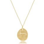 E Newton 16in Necklace Gold - Inspire Gold Charm