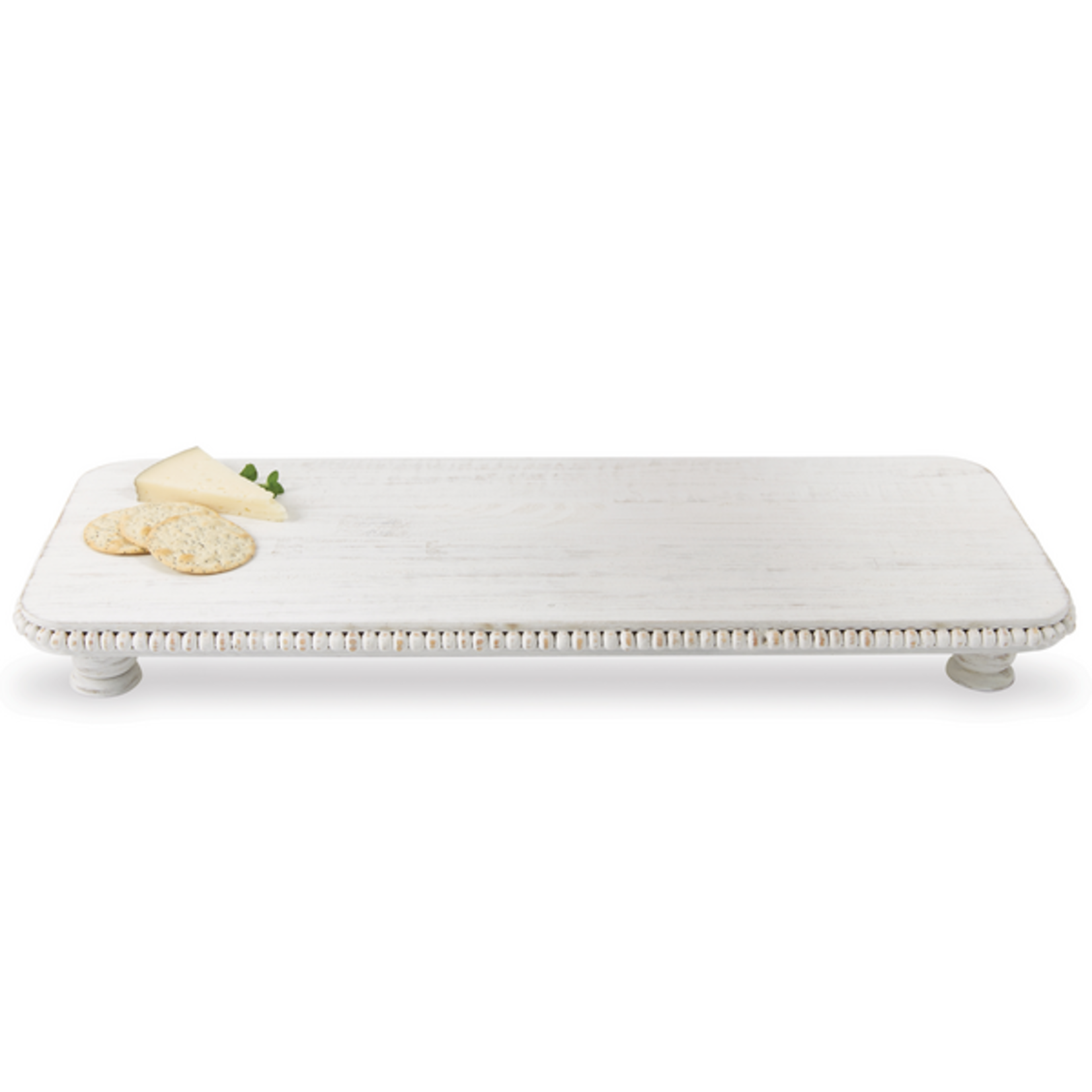 Mudpie Beaded Wood Serving Board, Large