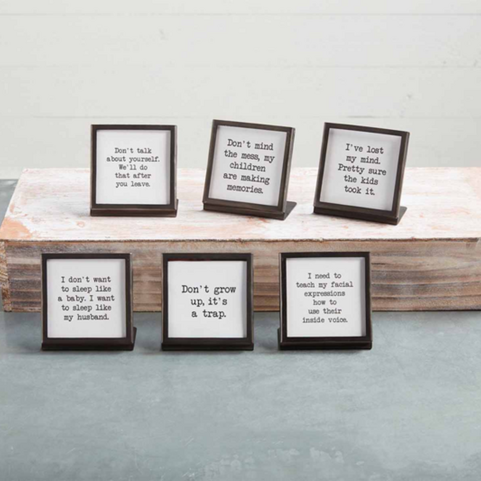 Mudpie Metal Saying Plaque
