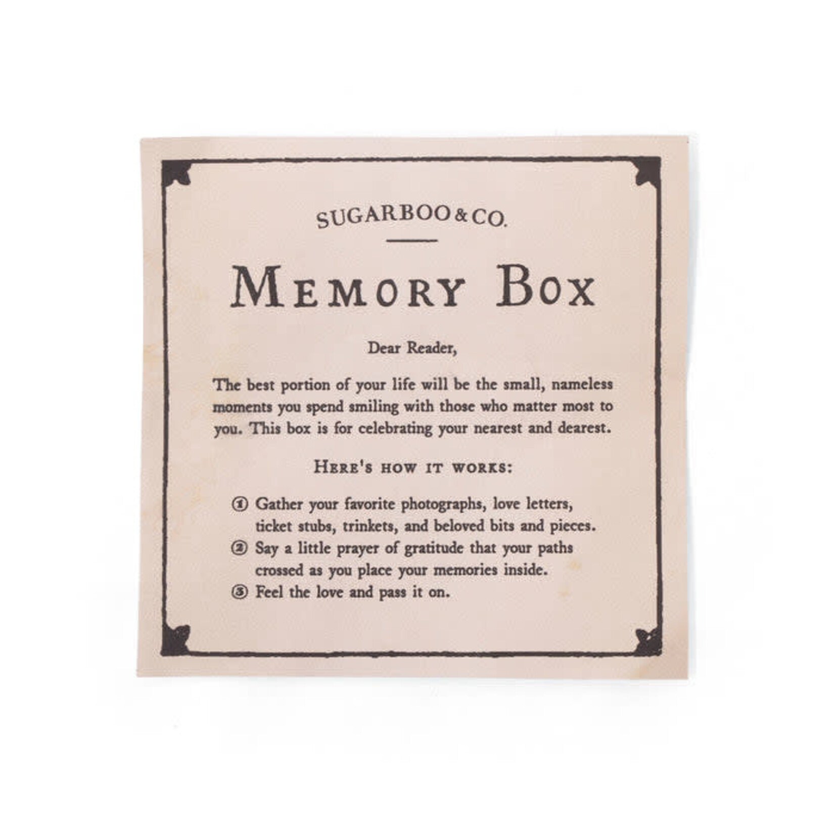 SugarBoo Glass + Zinc Memory Box/Key Holder
