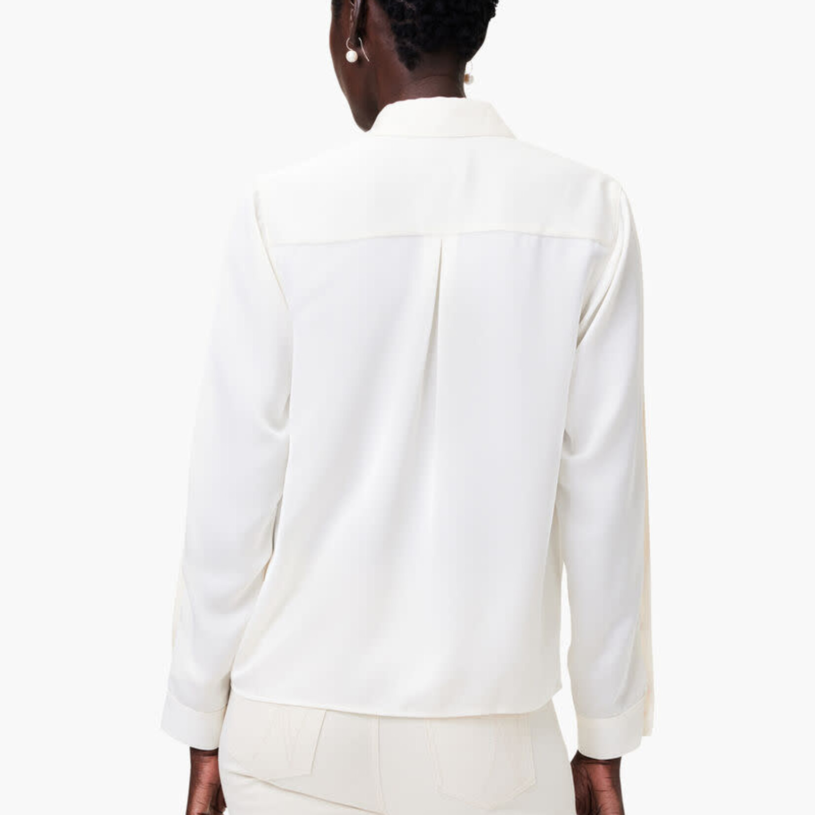 Nic + Zoe Satin Chiffon Shirt
