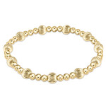 E Newton Dignity Sincerity Pattern Bracelet gold 6mm