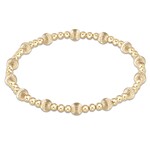 E Newton Dignity Sincerity Pattern Bracelet gold 4mm