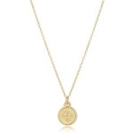 E Newton 16in Necklace Gold- Blessing Small Gold Disc