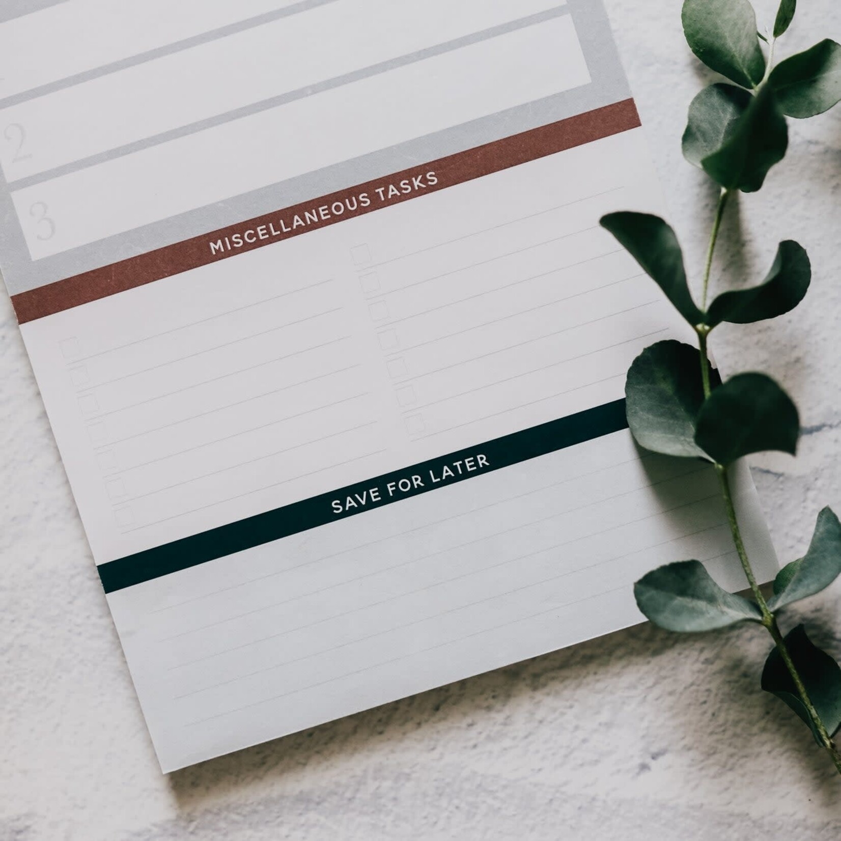 DailyGrace Weekly Tasks Notepad teal floral