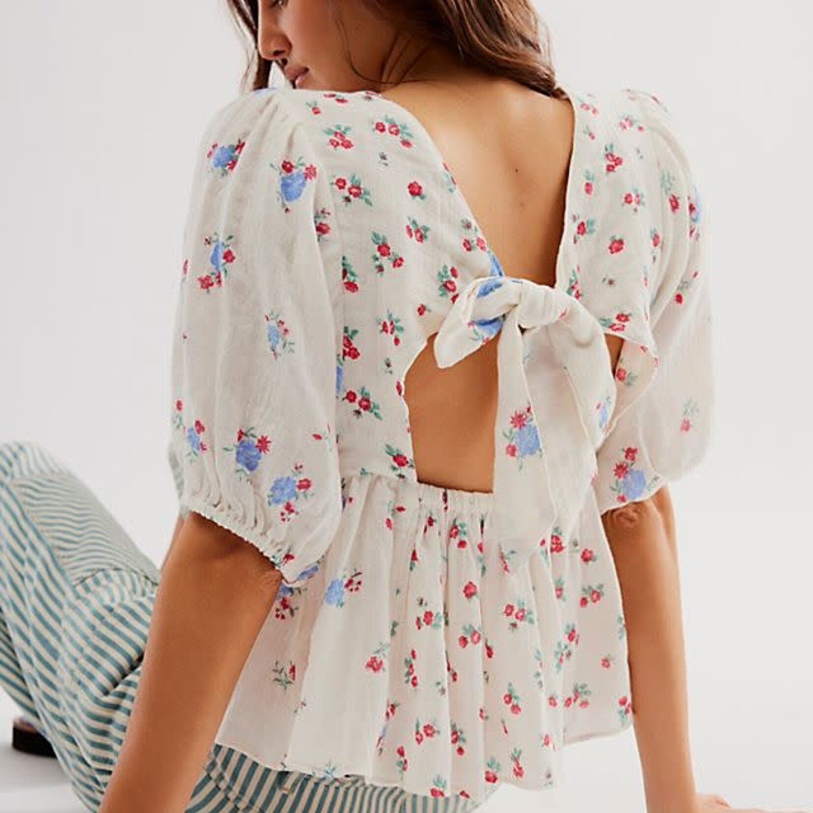 Free People Chloe Printed Top