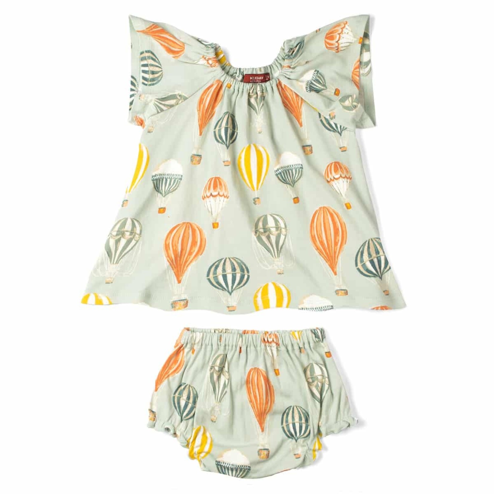 Organic Cotton SS Dress + Bloomer Set