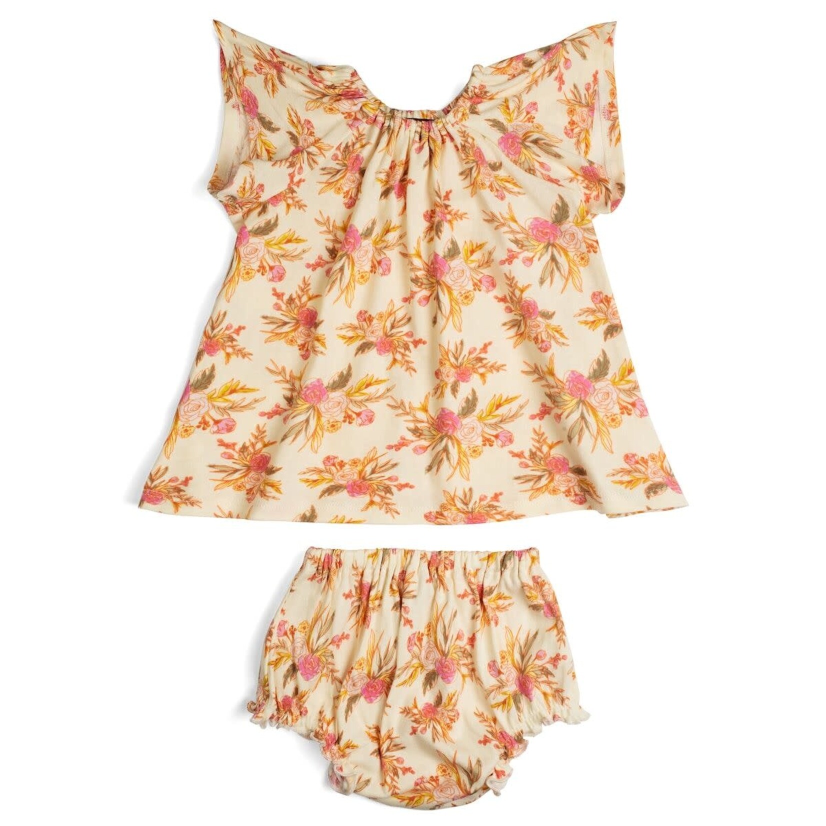 Organic Cotton SS Dress + Bloomer Set