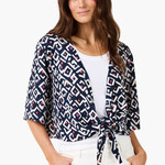 Nic + Zoe Indigo Angles 4-Way Cardigan