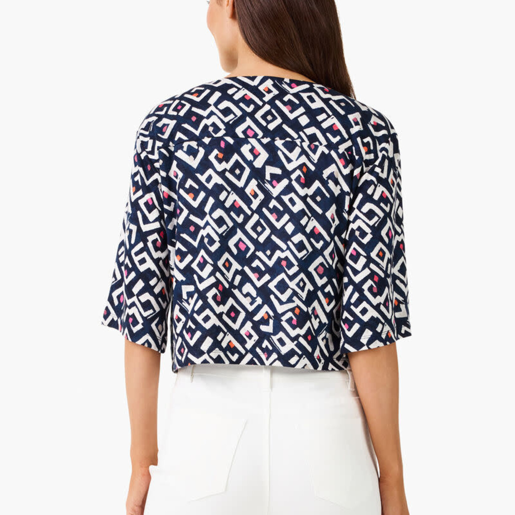 Nic + Zoe Indigo Angles 4-Way Cardigan