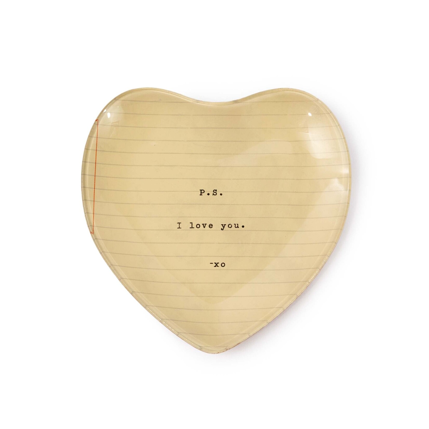 SugarBoo Small Heart Decoupage Plate