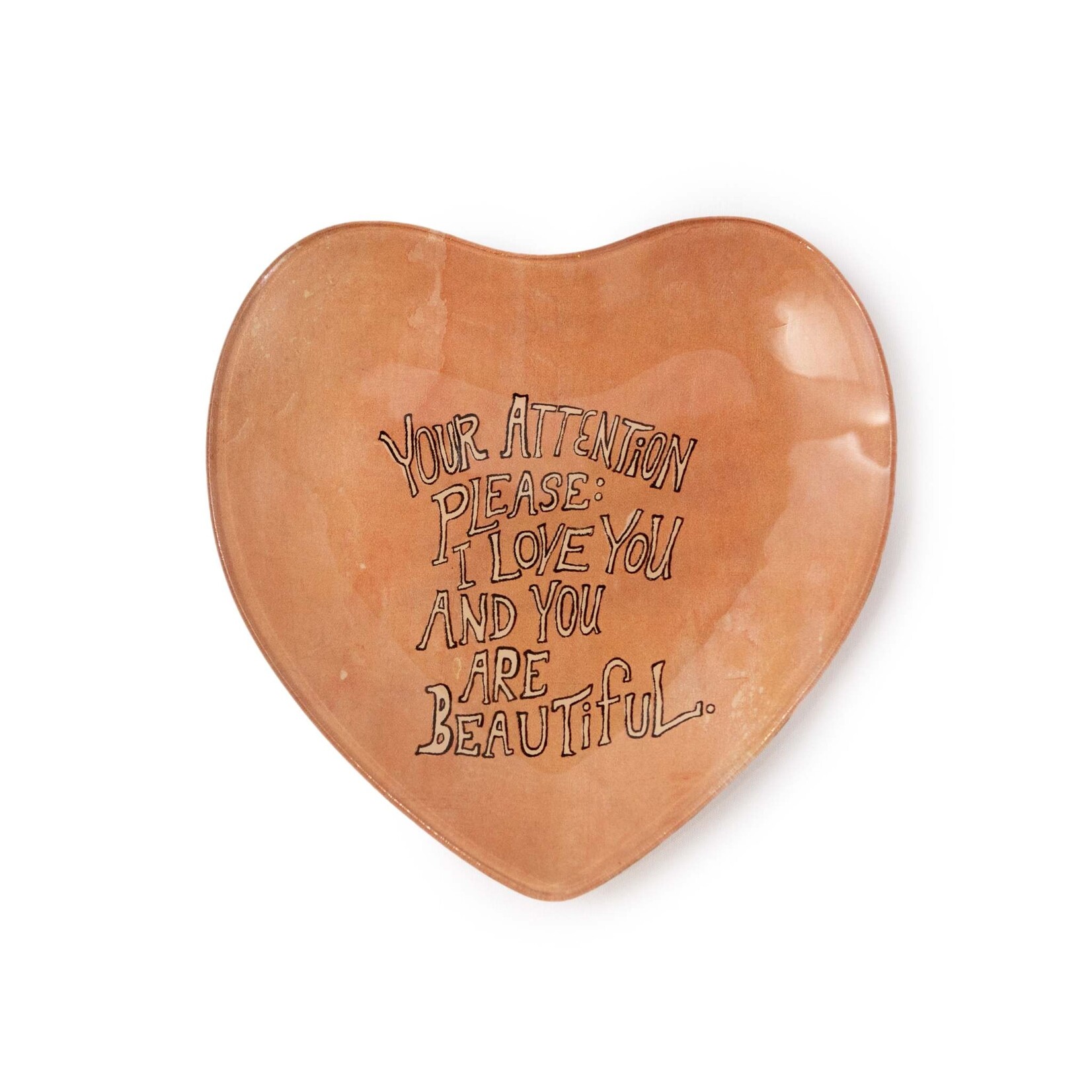 SugarBoo Small Heart Decoupage Plate