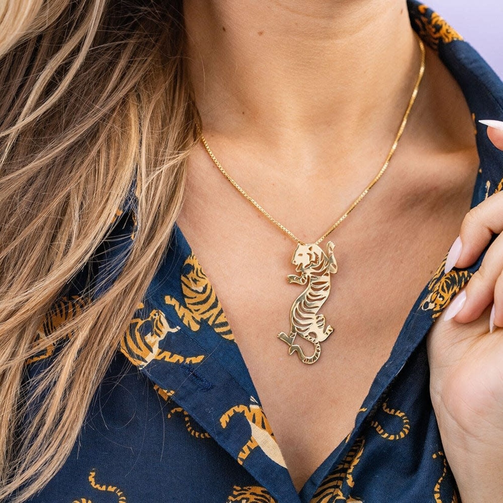 Ink + Alloy Bianca Tiger Necklace