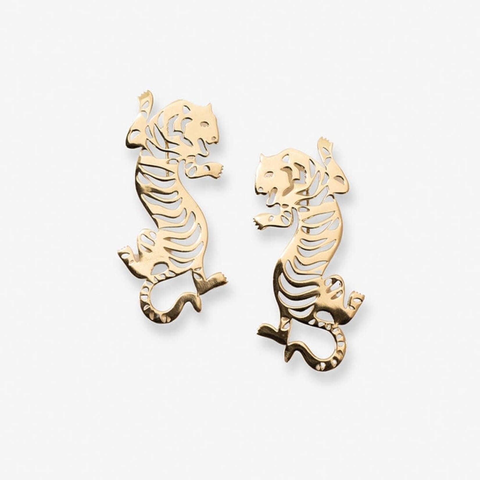 Ink + Alloy Tiger Drop Earring