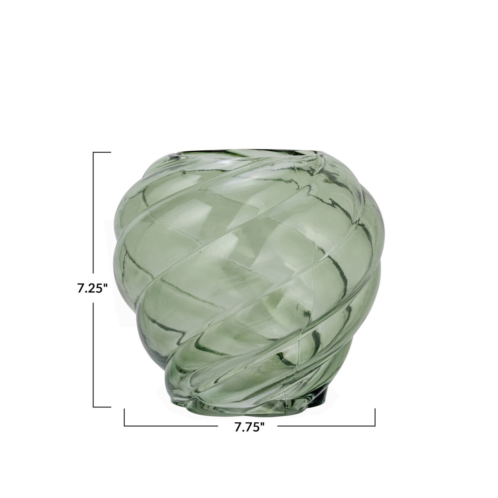 Twisted Glass Vase