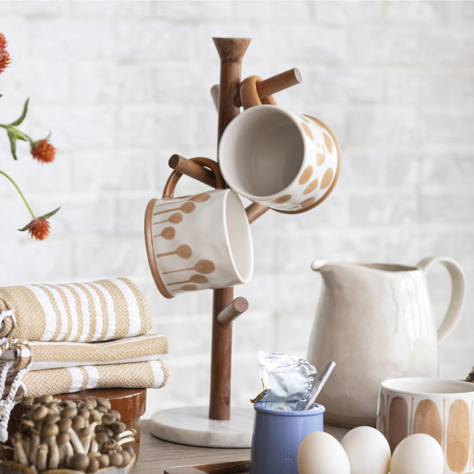 Wood + Marble Mug Tree