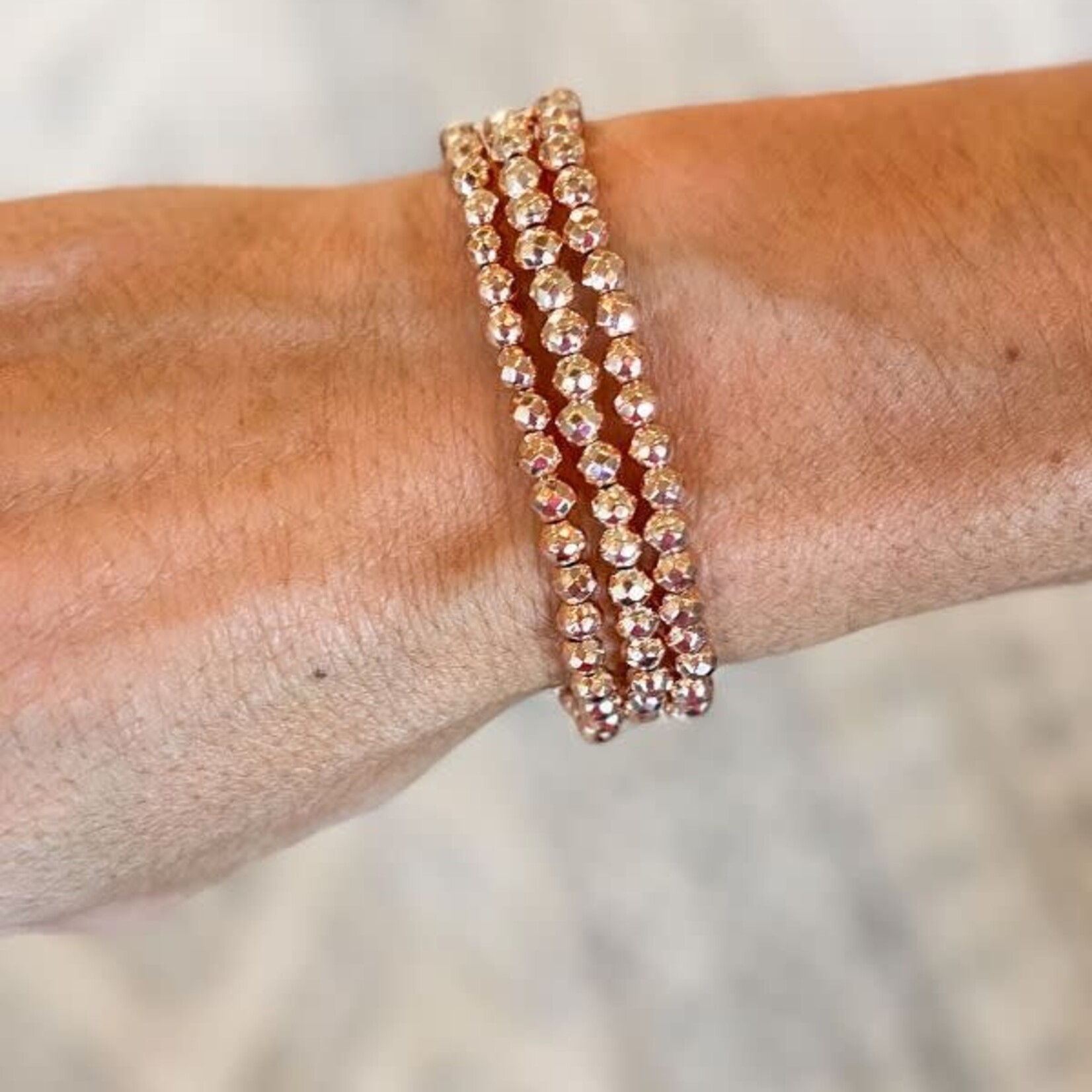milliebdesigns Trio Bracelet Stack rose gold