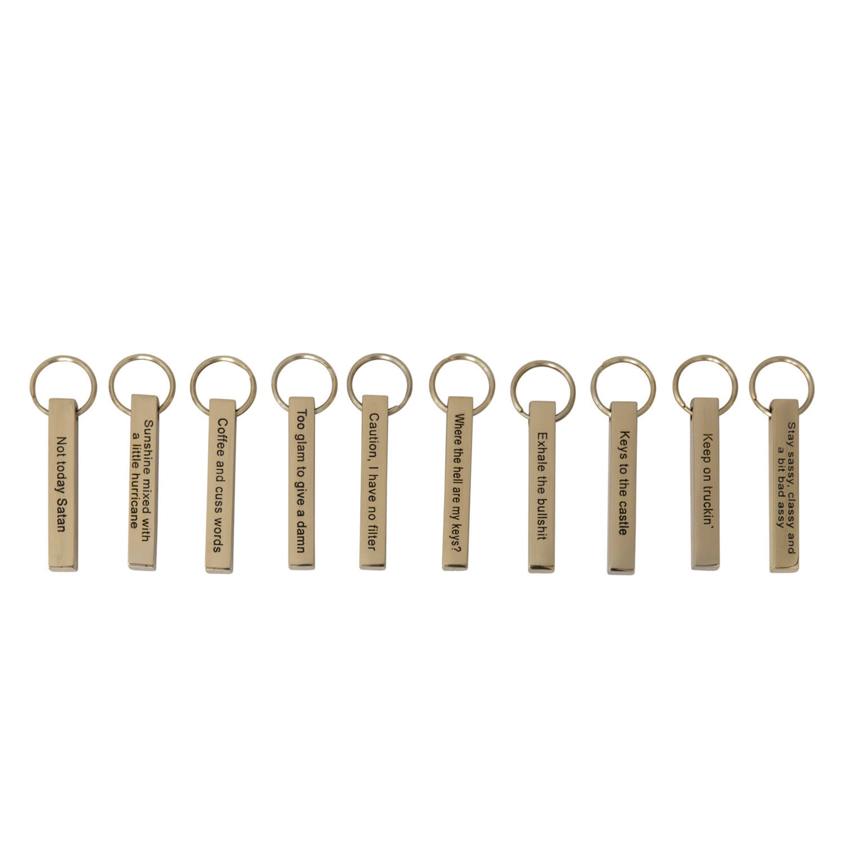 Sassy Metal Key Chain