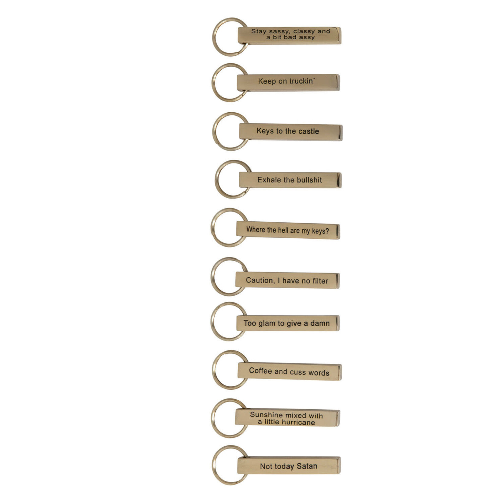 Sassy Metal Key Chain