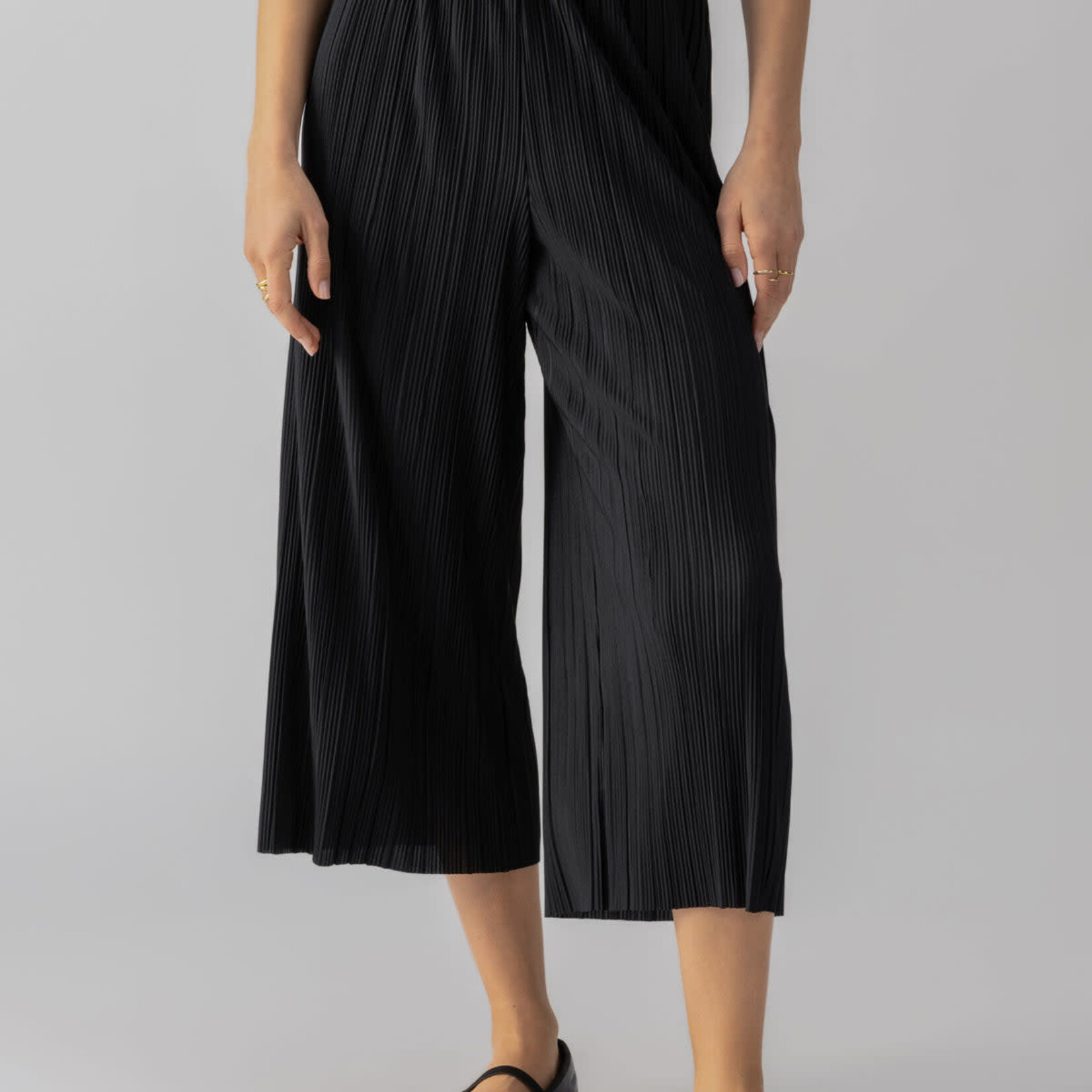 Sanctuary Clothing Plisse Semi High Rise Culotte
