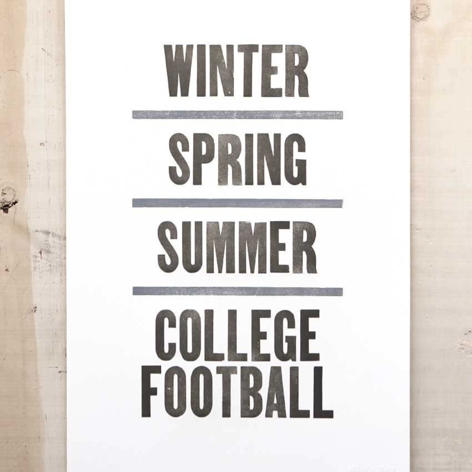 13x20 Wall Art - College Football Season
