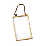 SugarBoo Brass Picture Frame, Vertical 3x5