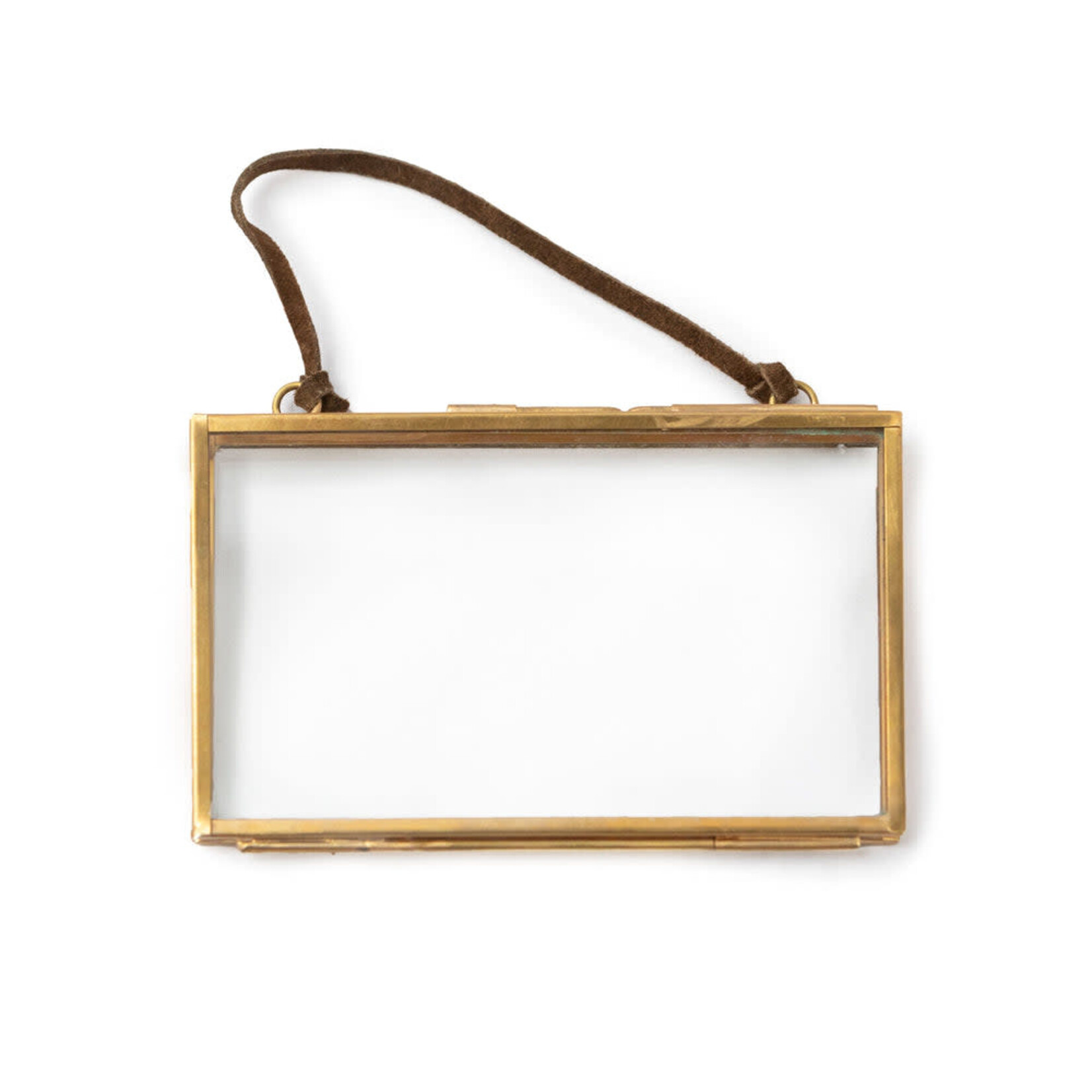 SugarBoo Brass Picture Frame, Horizontal 5x3