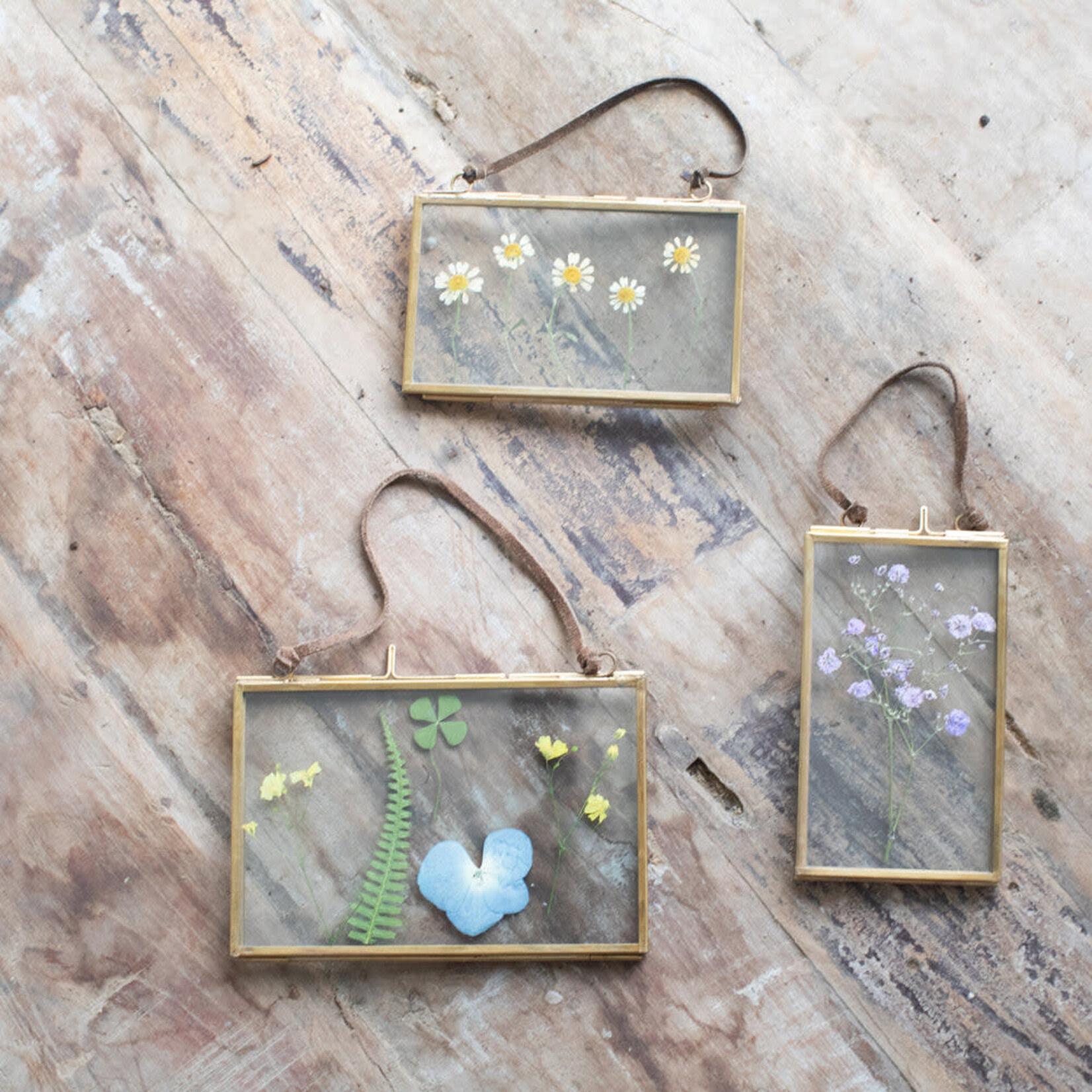 SugarBoo Brass Picture Frame, Horizontal 5x3