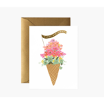 Rifle Paper Co Birthday Card, Floral Ice Cream