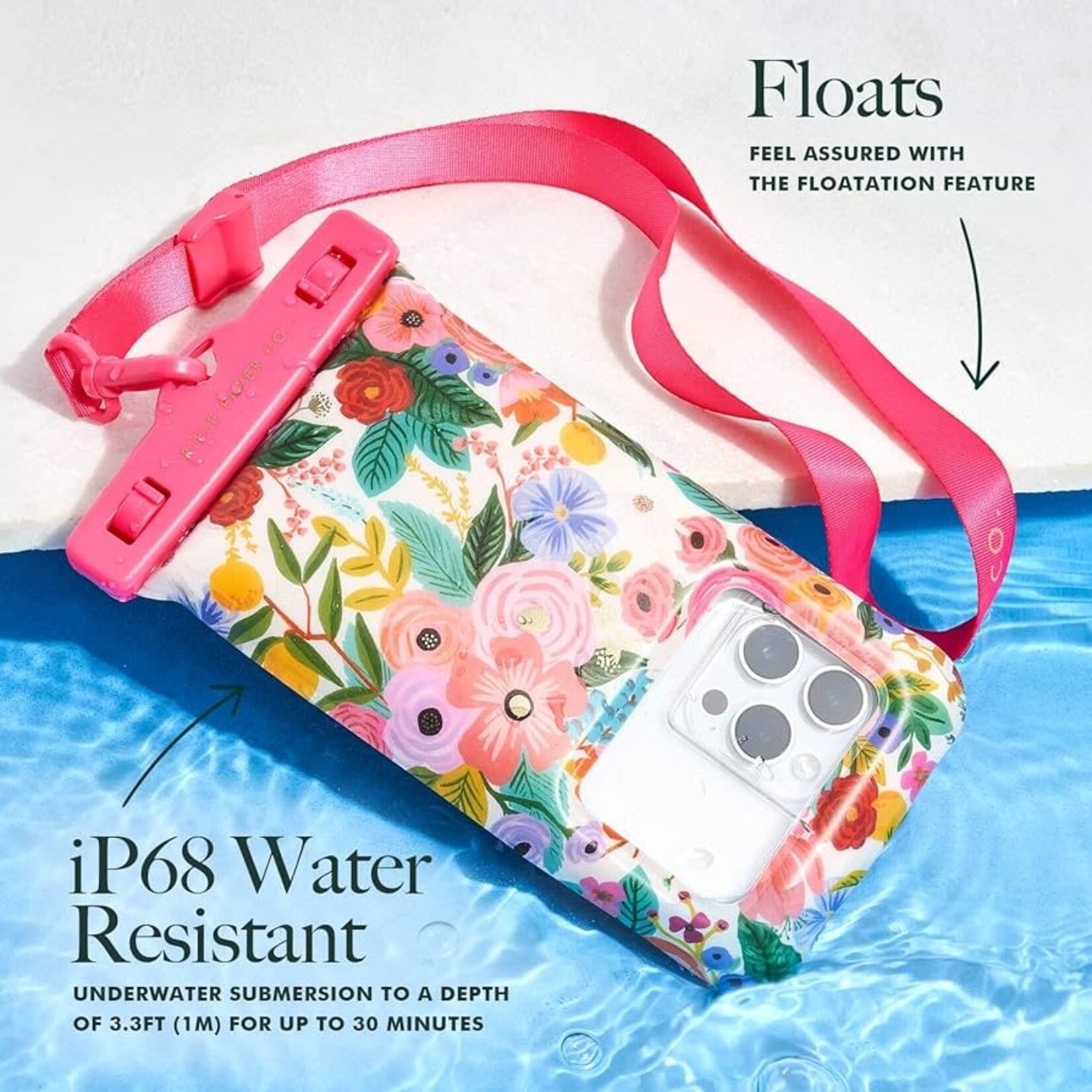 Rifle Paper Co Waterproof Pouch Garden Party