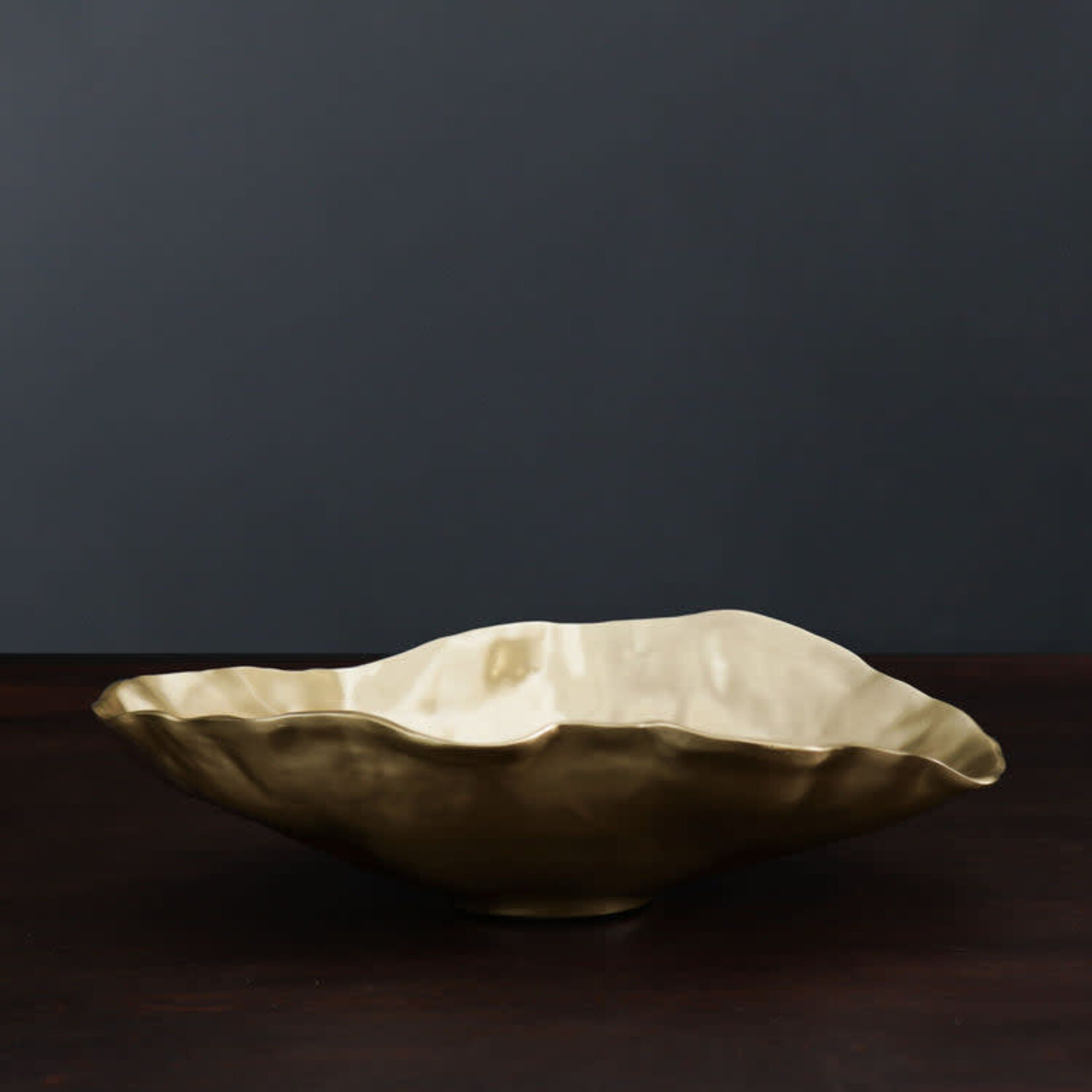 Beatriz Ball Sierra Modern Maia Large Oval Bowl gold