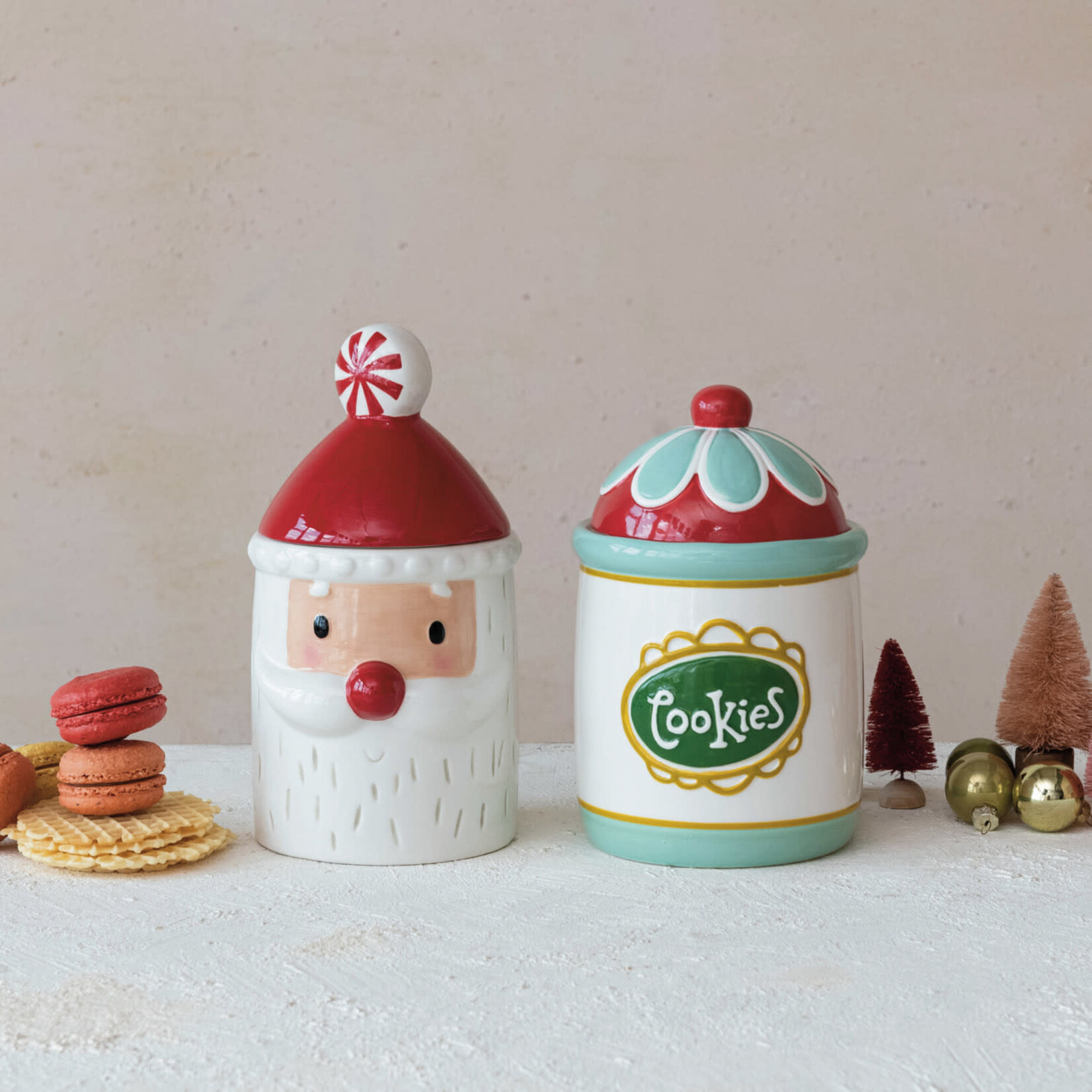 Santa Shaped Cookie Jar
