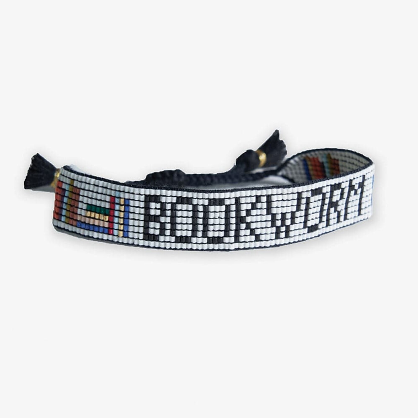 Ink + Alloy Adjustable Beaded Bracelet