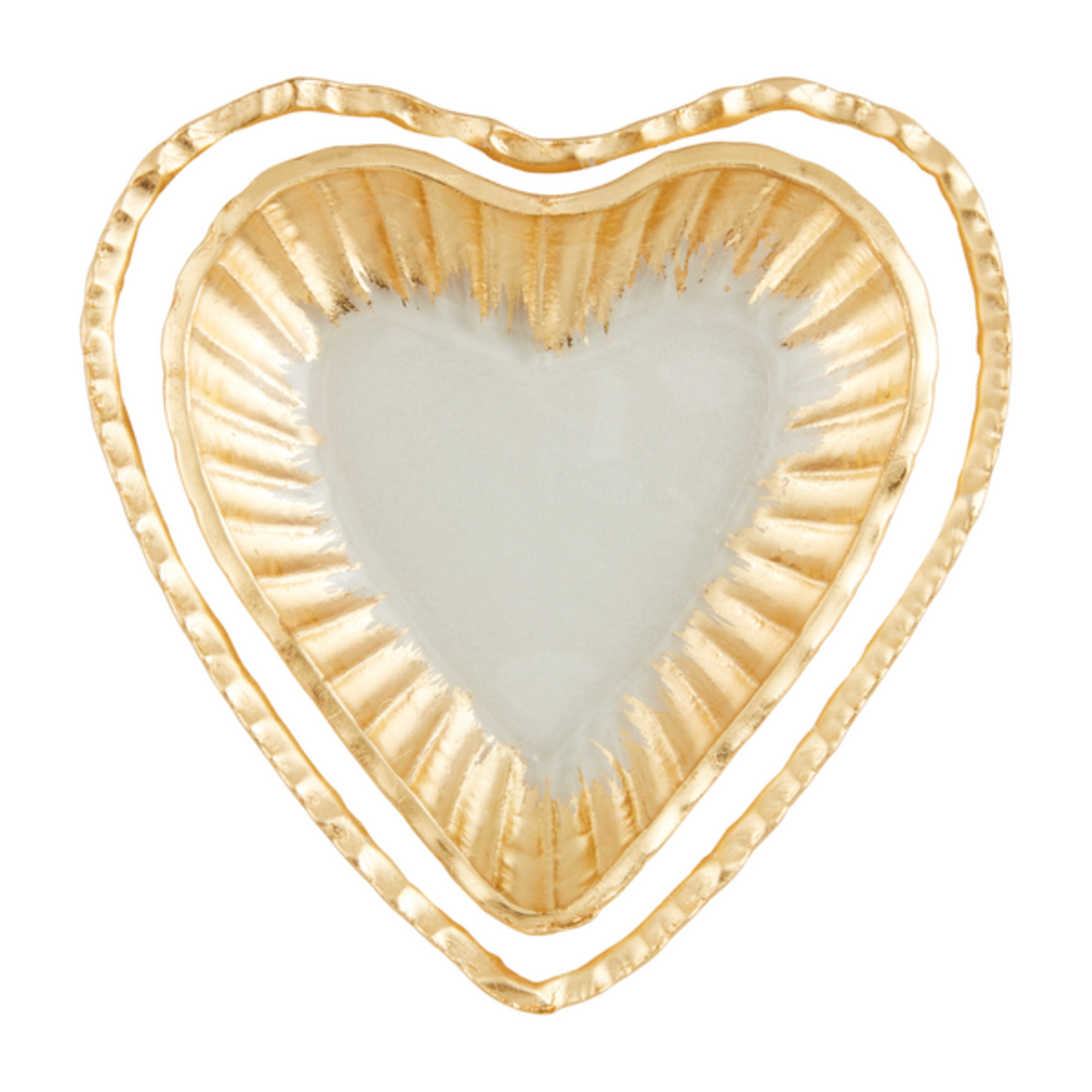 Mudpie Heart Tidbit Tray large