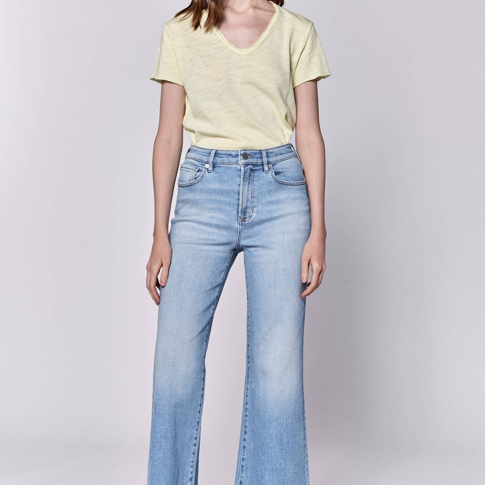 Fiona High Rise Fray Hem Jean