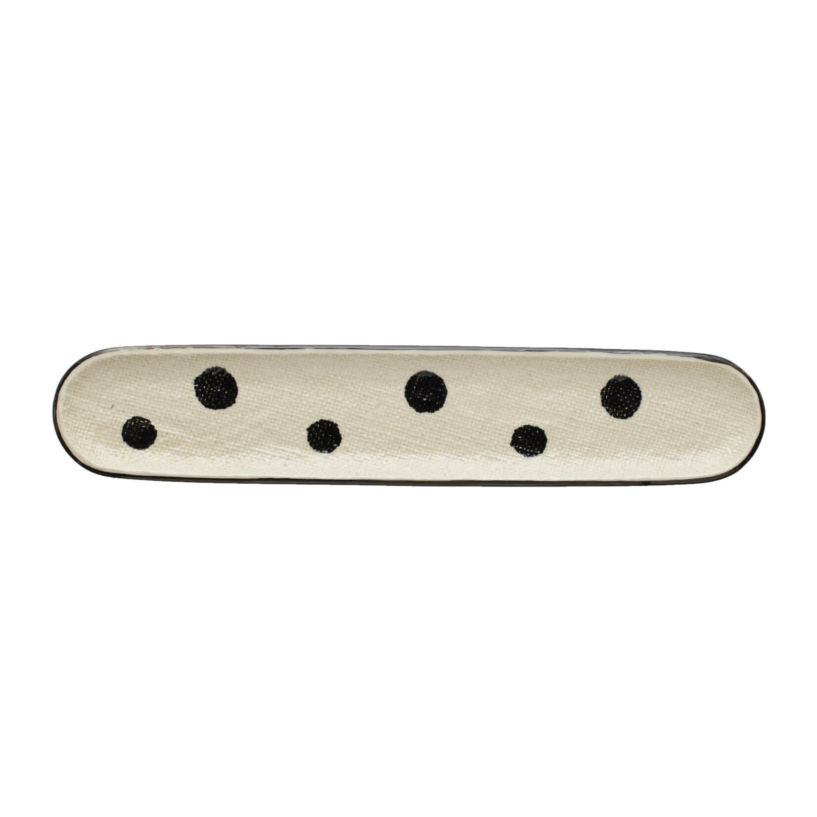 Linen Textured Oval Tray