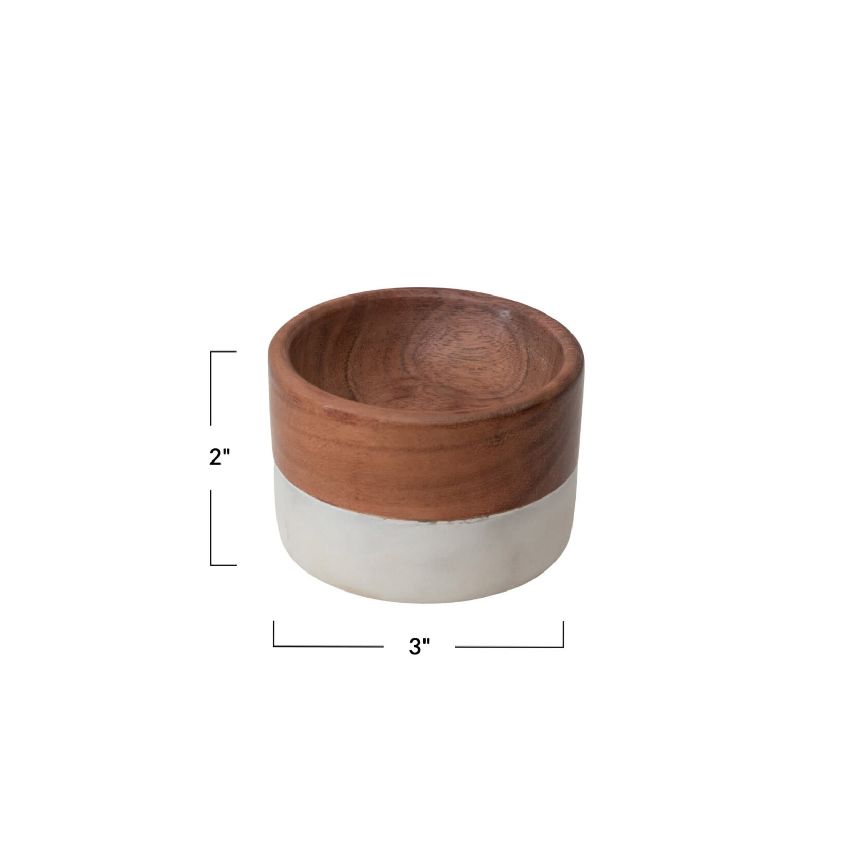 Marble + Wood Pinch Pot