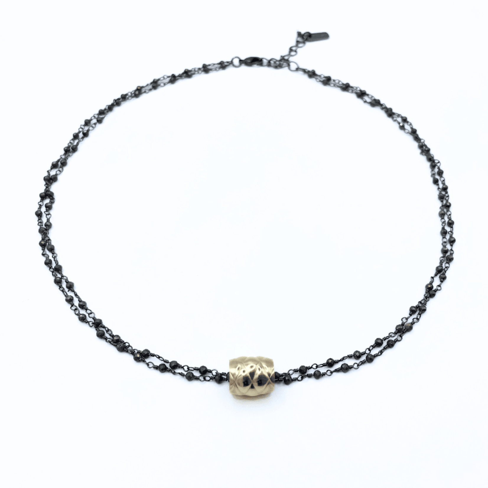 Gold Filled Barrel Necklace