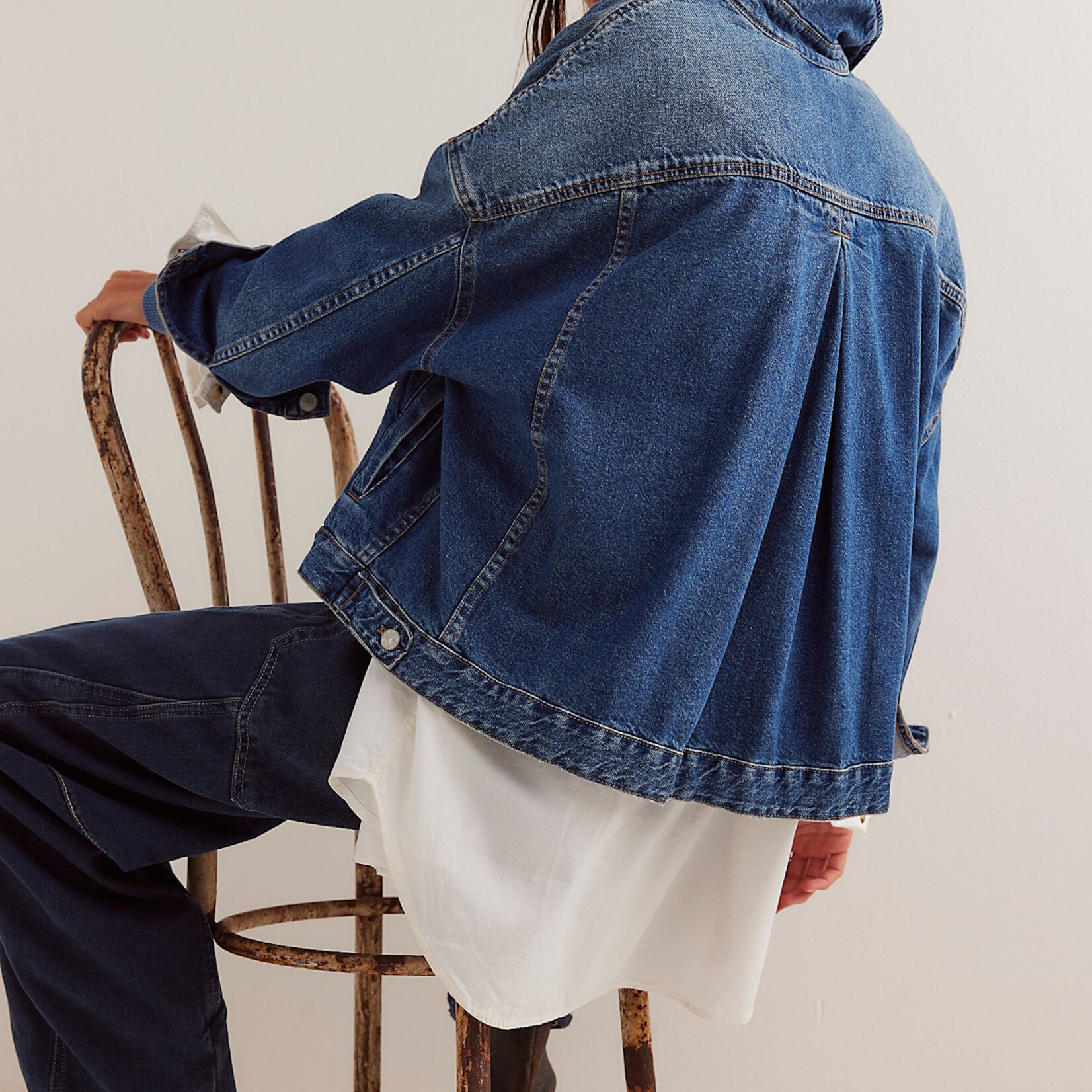 Free People Opal Swing Denim Jacket