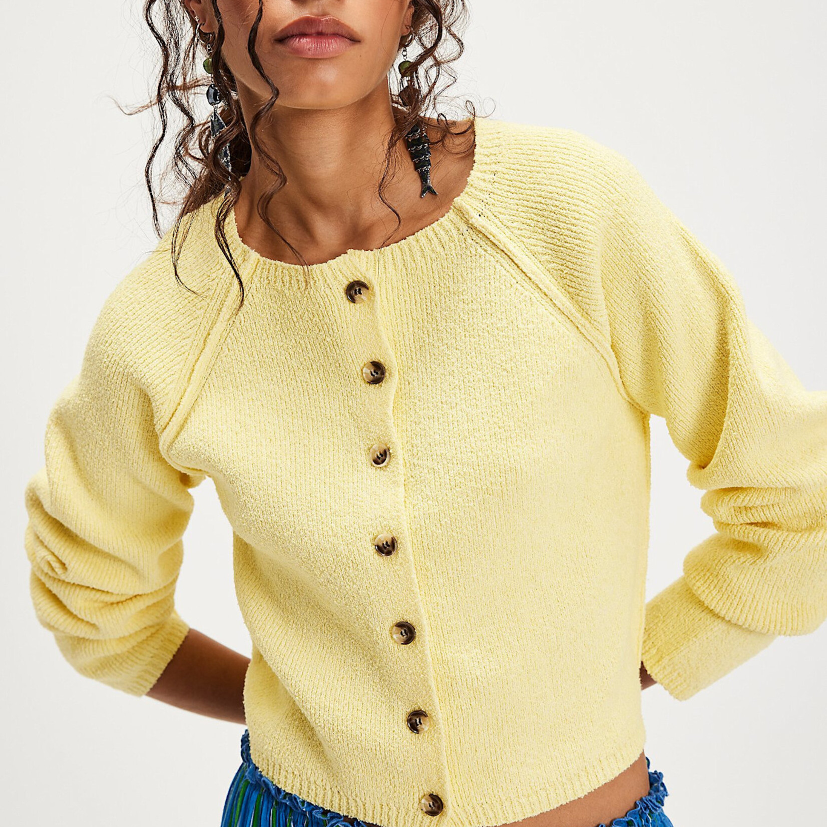 Free People Sydney Shrunken Cardi