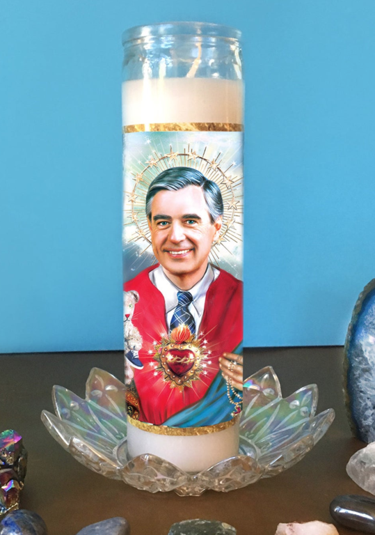 Saint Mr. Rogers Candle