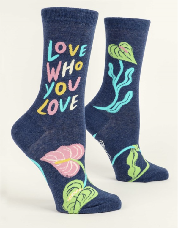 Love Who You Love Crew Socks (W)